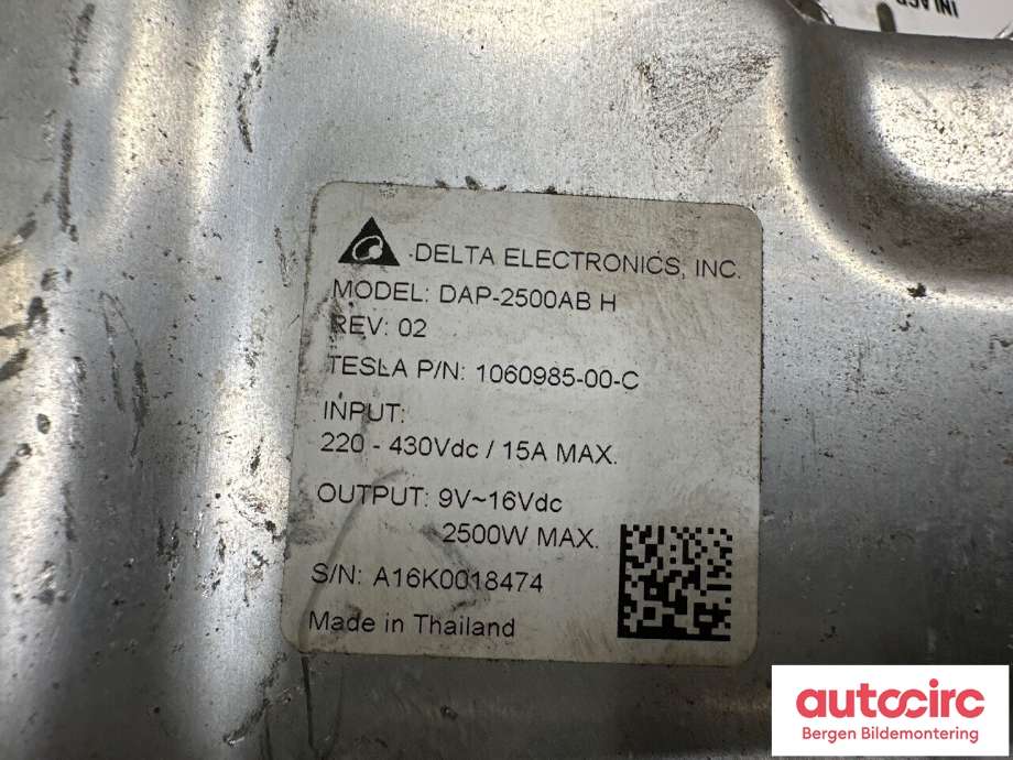 DCDC converter hybrid til Tesla Model X 2016-->>  (TESLA|1060985-00-C|)