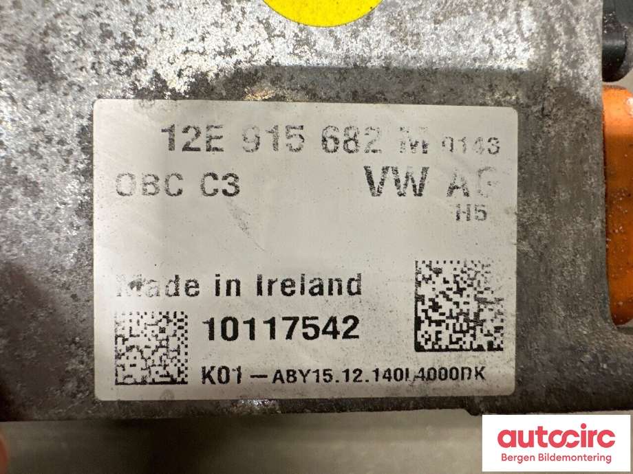 Batterilader (OBC - On Board Charger) til VW e-Golf 2014-2017 (Fase 1)  (VOLKSWAGEN|12E 915 682 R|)