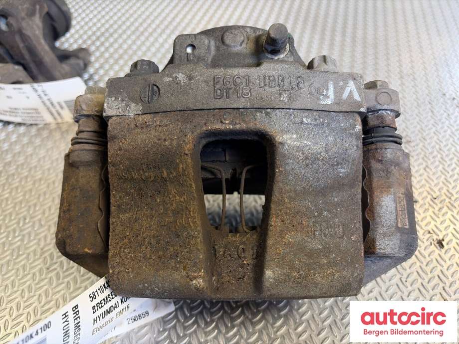 Bremsecaliper venstre foran til Hyundai Kona 2021-2023 (Type I, Fase 2)  (HYUNDAI|58110K4100|)