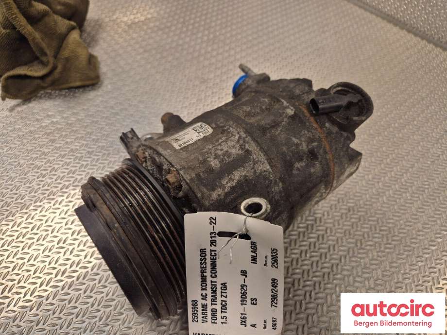 Aircondition kompressor til Ford Transit Connect, 2018-->> Type II, Fase 2  (FORD|2595988)