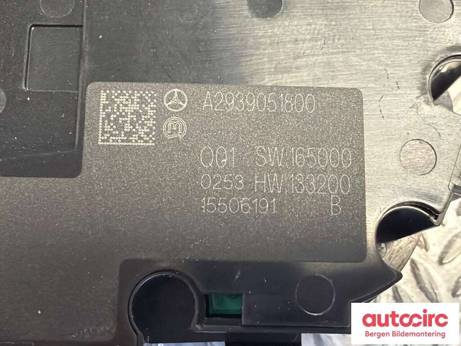 Bryter nødblink til Mercedes EQC 2019-->> (MERCEDES|A 293 905 18 00|)
