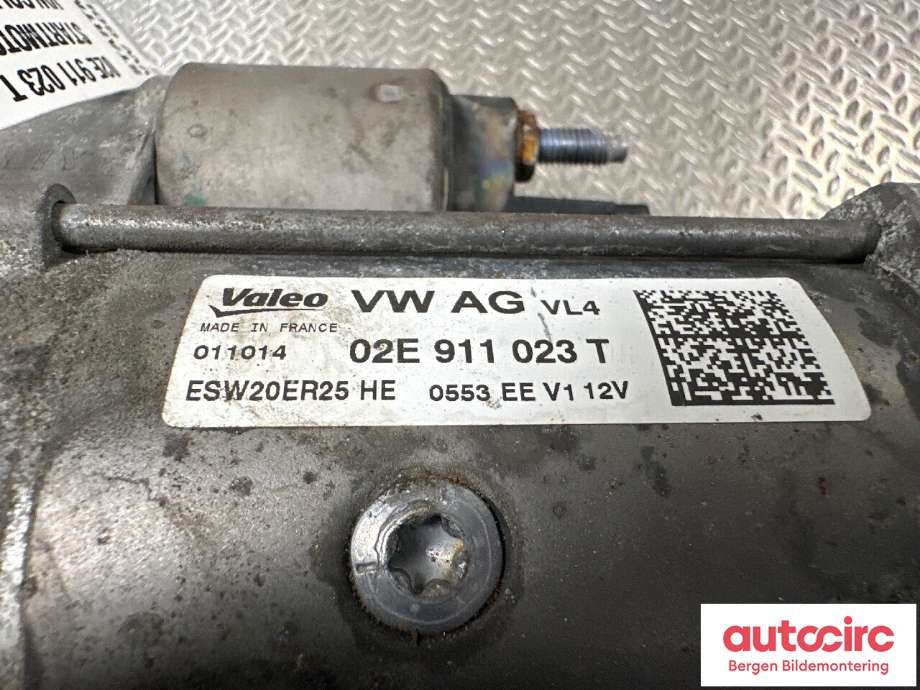 Starter diesel til VW Golf VII 2012-2017 (Fase 1)  (VOLKSWAGEN|02E 911 023 T|02E 911 022 C|)