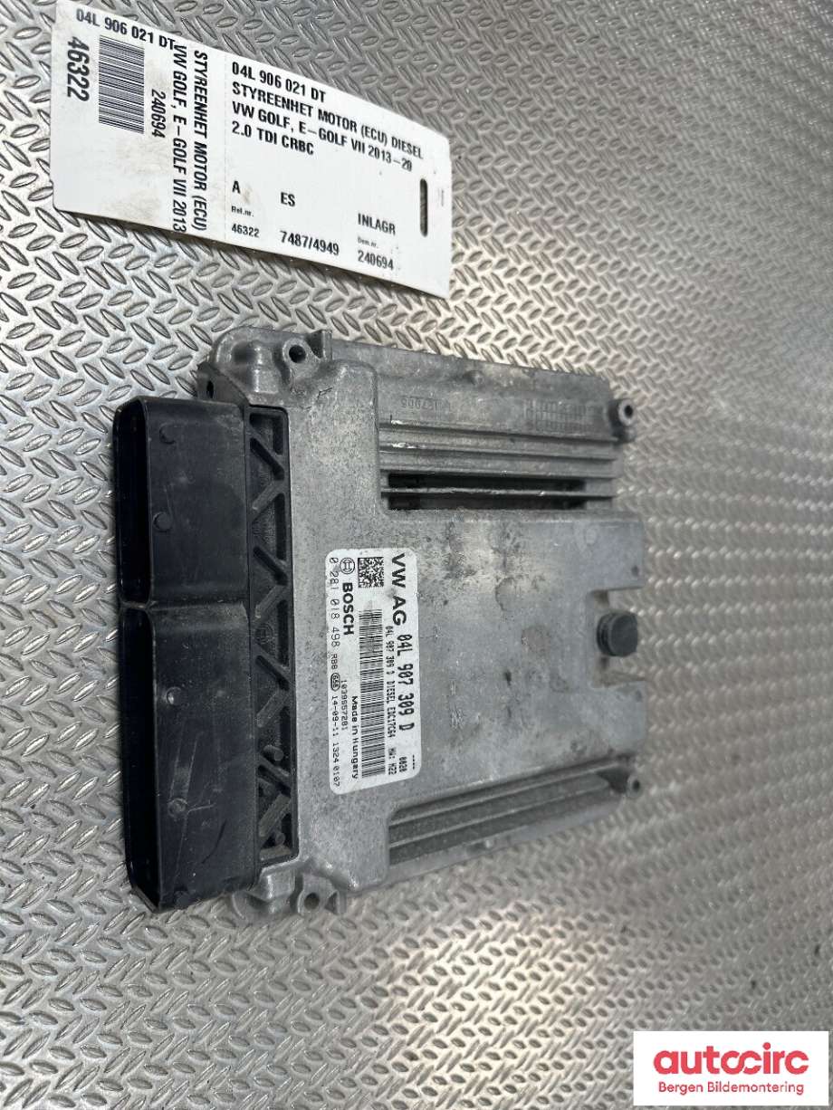 Styreenhet motor til VW Golf VII 2012-2017 (Fase 1) (VOLKSWAGEN|04L 906 021 DT|)