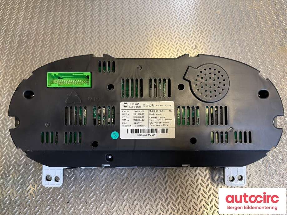 Speedometer til MG ZS EV 2019-2021 (Type I, Fase 1) (MG|10889291|)