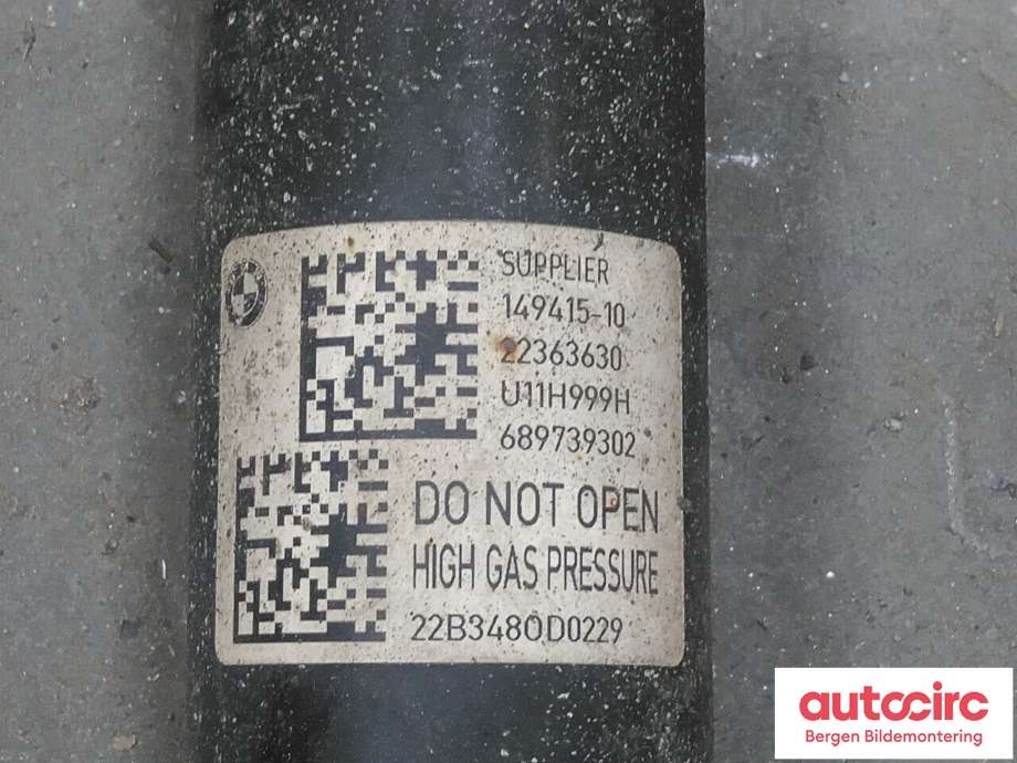 Støtdemper bak til BMW X1 2022-->> (U11) (U11) (BMW|33 50 6 897 393|33 50 6 897 468|33 50 6 889 456)