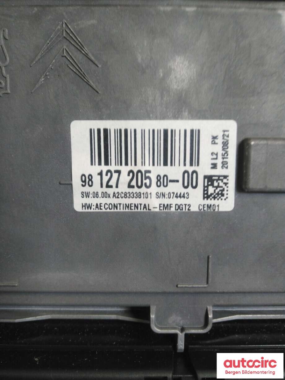 Styreenhet DAB til Citroën C4, Picasso 2013-2018 (Type II)  (CITROEN|98 127 205 80|)