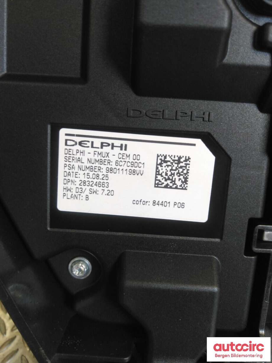 Styreenhet DAB til Citroën C4, Picasso 2013-2018 (Type II)  (CITROEN|98 127 205 80|)