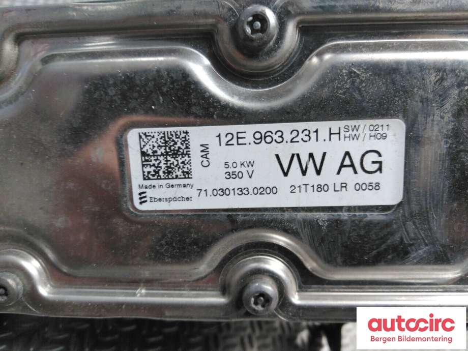 Varmeapparat register til VW E-Up 2019-->> (VOLKSWAGEN|12E 819 013 F|12E 819 013 G|)