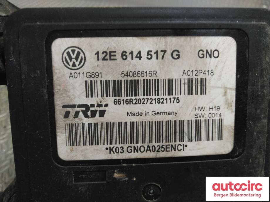 ABS sentral til VW E-Up 2019-->> (VOLKSWAGEN|12E 614 517 G|)