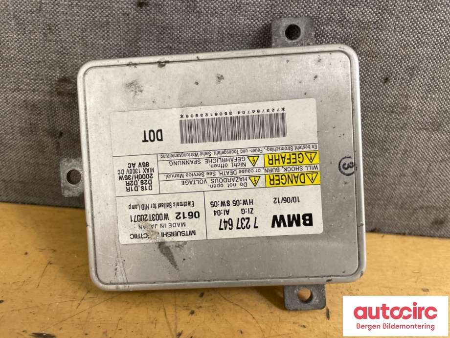 Styreenhet xenon/ballast til BMW 5-Serie 2010-2017 (F10/F11) (F10/F11) (BMW|63 11 7 318 327||7 237 647)