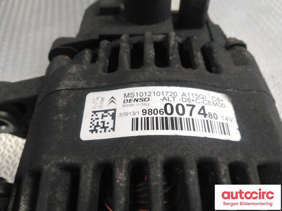 Dynamo til Peugeot 2008 2013-2019 (Type I)  (PEUGEOT|98 060 074 80|)