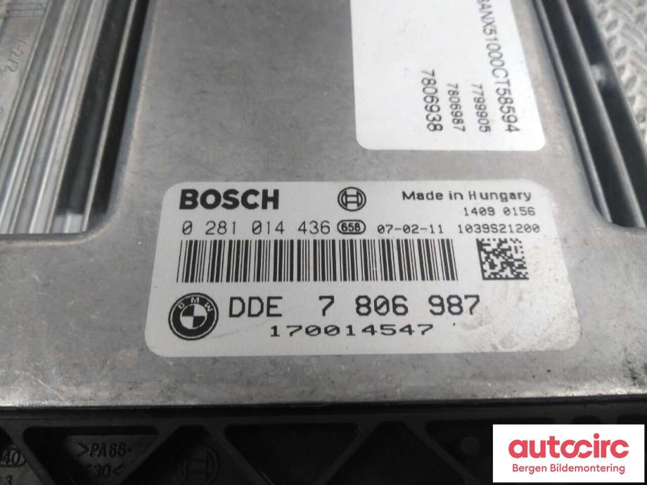 Styreenhet motor til BMW 5-Serie 2003-2010 (E60/E61) (E60/E61) (BMW|12 14 5 A48 DA7|)