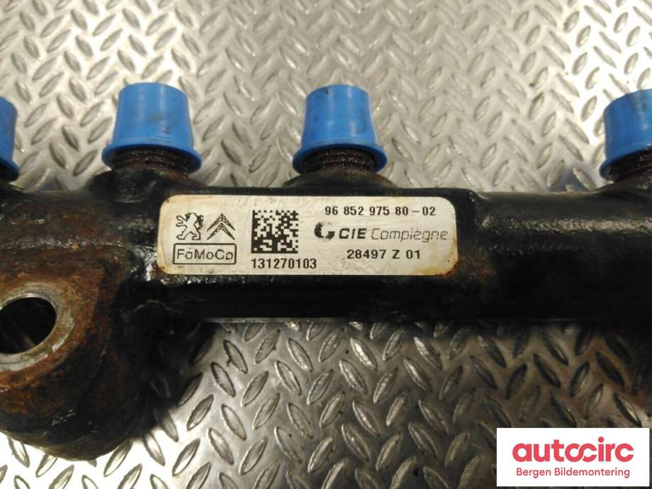 Dyseskinne (fuelrail) til Volvo V70 2014-2016 (Type III, Fase 2)  (VOLVO|31422169|)