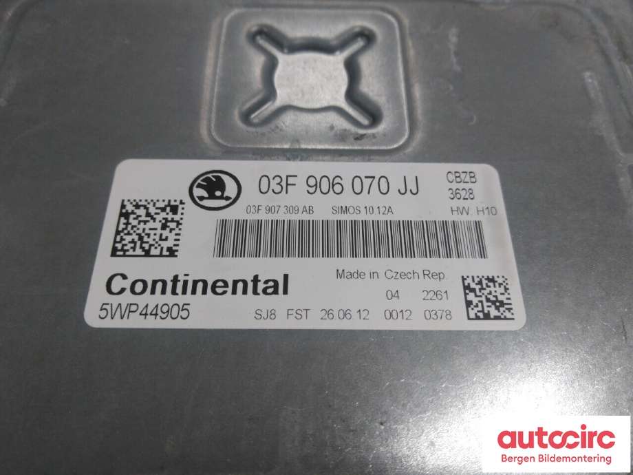 Styreenhet motor til Škoda Yeti 2009-2013 (Fase 1)  (SKODA|03F 906 070 JJ|)
