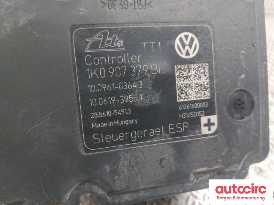 ABS sentral til Škoda Yeti 2009-2013 (Fase 1)  (SKODA|1K0 614 517 DP BEF|)