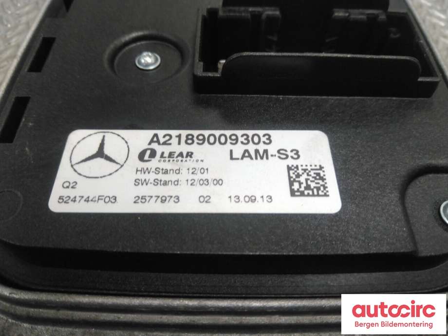 Styreenhet xenon/ballast til Mercedes A-Klasse 2012-2018 (W176) (W176) (MERCEDES|A 218 900 93 03|)