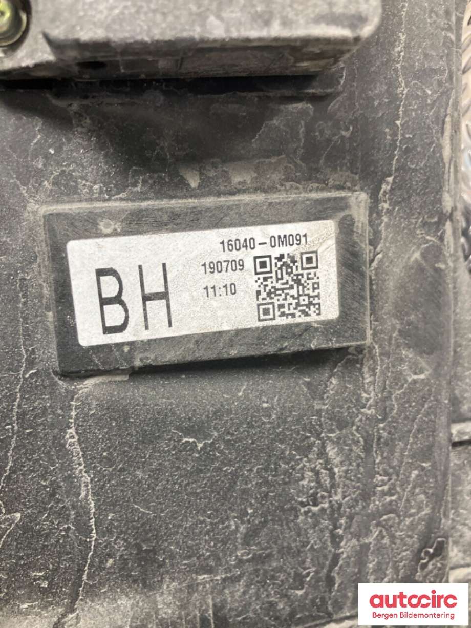 Kjølevifte til Toyota Yaris 2014-2020 (Type III, Fase 2)  (TOYOTA|163610M100|)