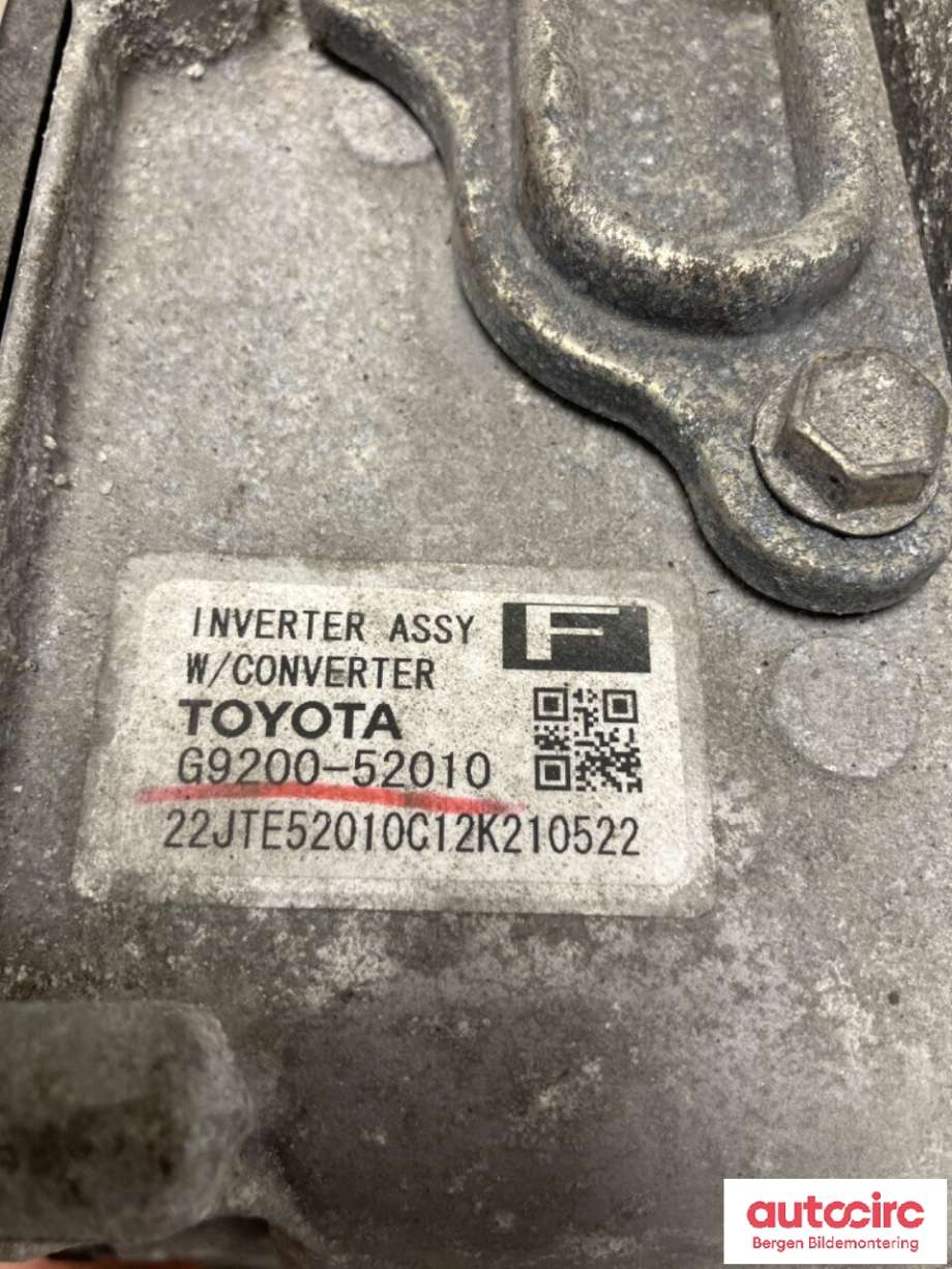 Inverter hybrid til Toyota Yaris 2012-2014 (Type III, Fase 1) (TOYOTA|G920059015|)