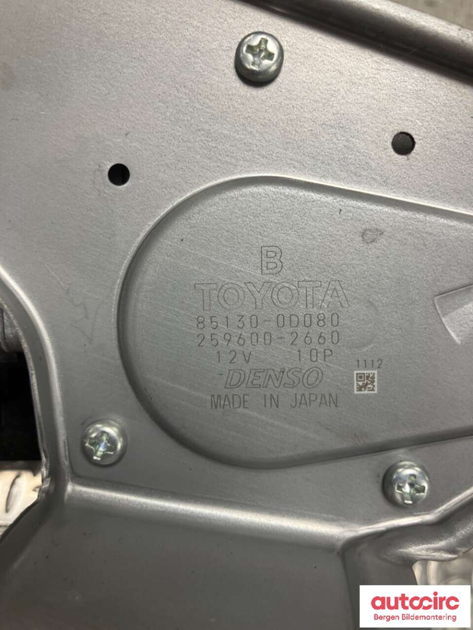 Viskermotor bakrute til Toyota Yaris 2012-2014 (Type III, Fase 1) (TOYOTA|851300D080|)