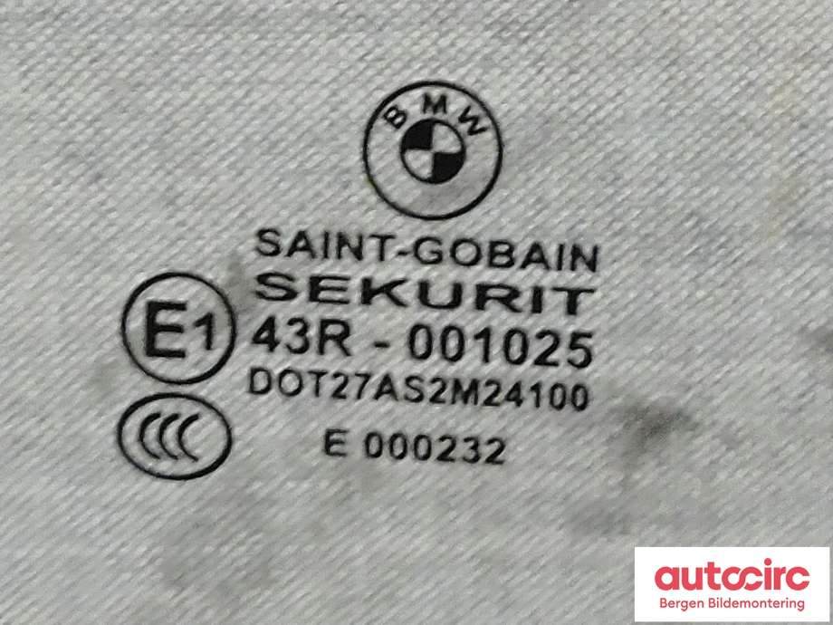 Siderute høyre foran til BMW X3 2007-2010 (Fase 2) (E83) (E83) (BMW|51 33 3 332 310|)