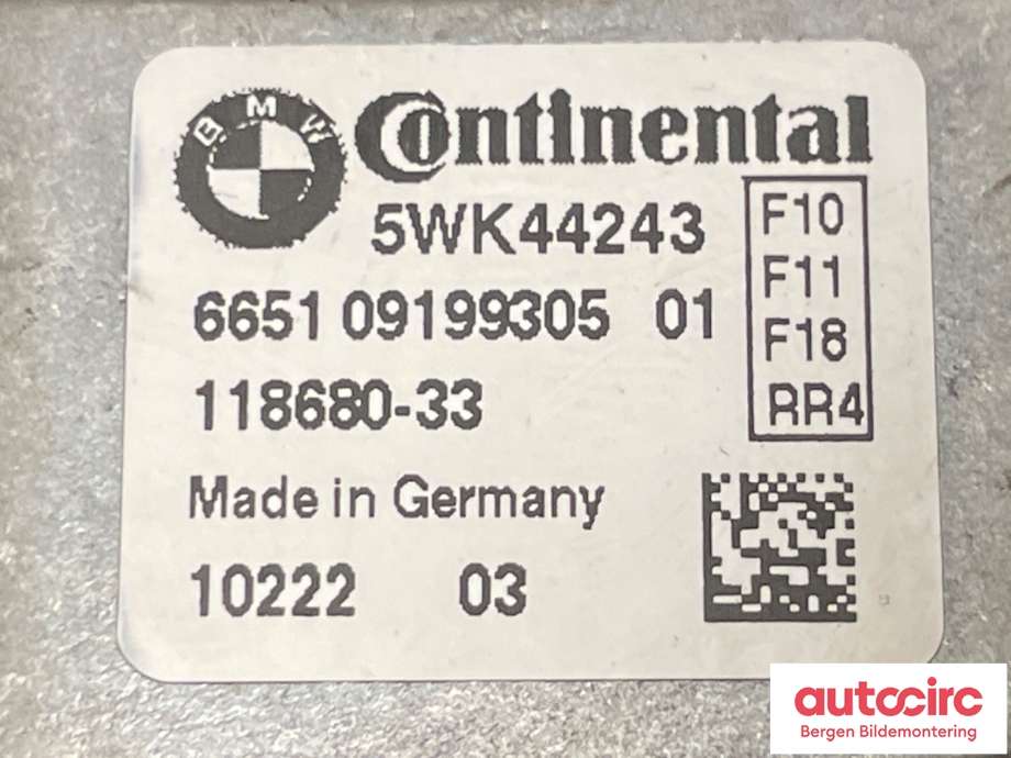 Kamera til BMW 5-Serie 2010-2017 (F10/F11) (F10/F11) (BMW|66 51 9 199 305|6651 0919930501)