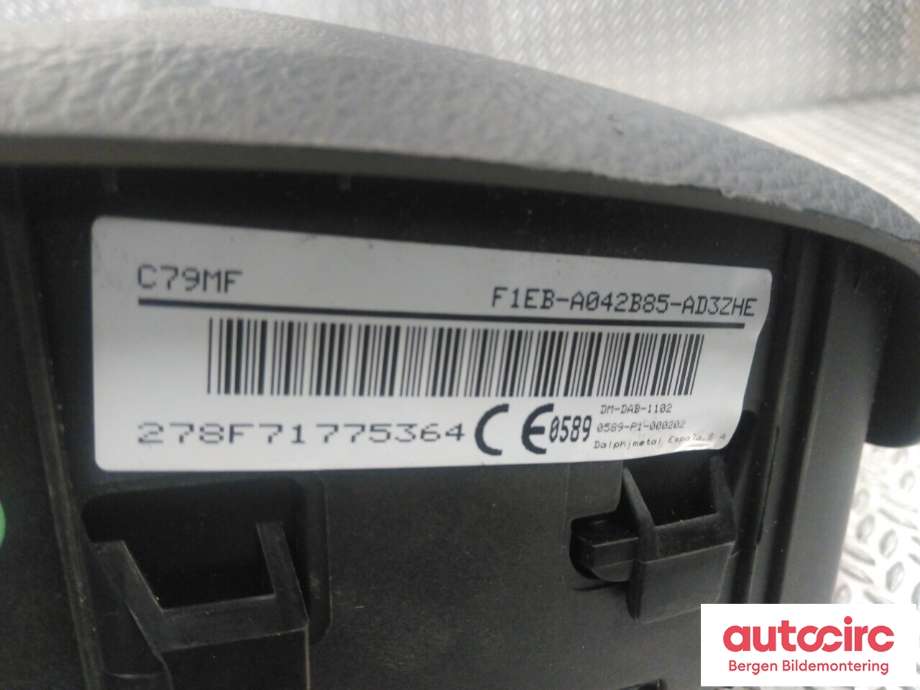 Airbag rattpute til Ford Focus 2014-2018 (Type III, Fase 2) (FORD|AM51-R042B85-BF3ZHE|1787154|)