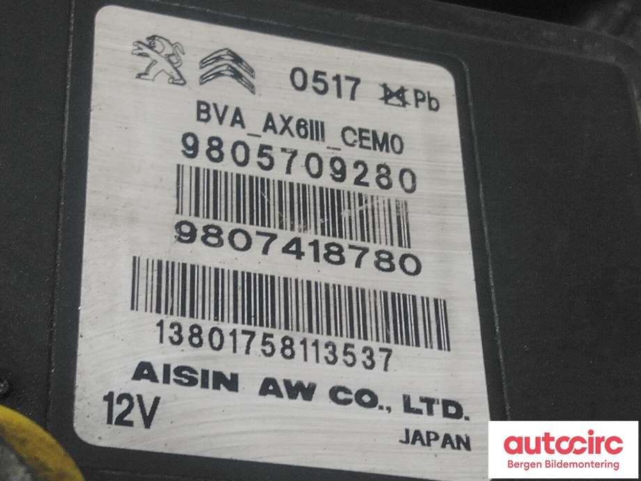 Girkasse automat til Peugeot 208 2012-2019 (Type I)  (PEUGEOT|98 074 187 80|)