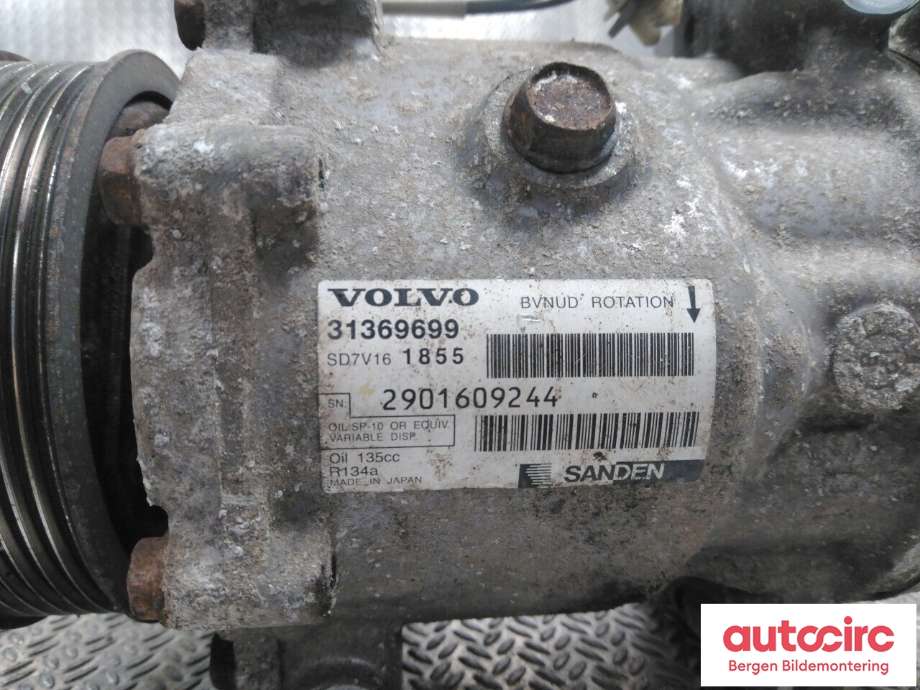 Diverse deler til Volvo V70 2014-2016 (Type III, Fase 2)  (VOLVO|36002867|)