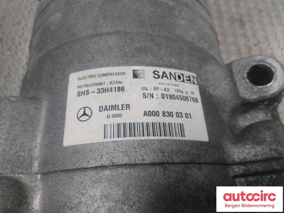 Aircondition kompressor til Mercedes GLE 2015-2018 (Fase 2) (W166) (W166) (MERCEDES|A 000 830 37 02|A 000 830 32 04|)