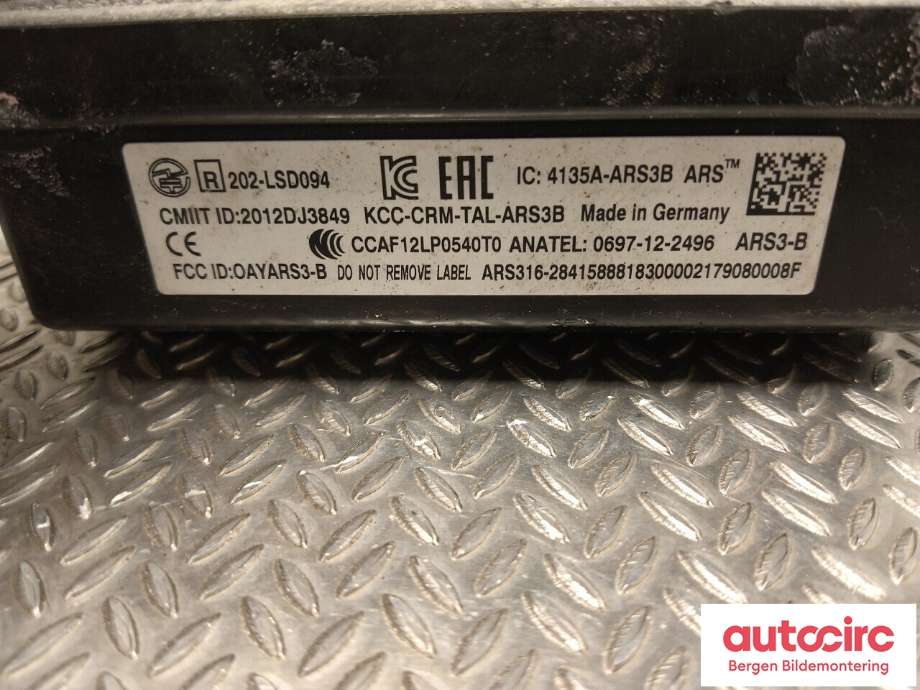 Sensor radar til Mercedes GLE 2015-2018 (Fase 2) (W166) (W166) (MERCEDES|A 000 900 78 07|)