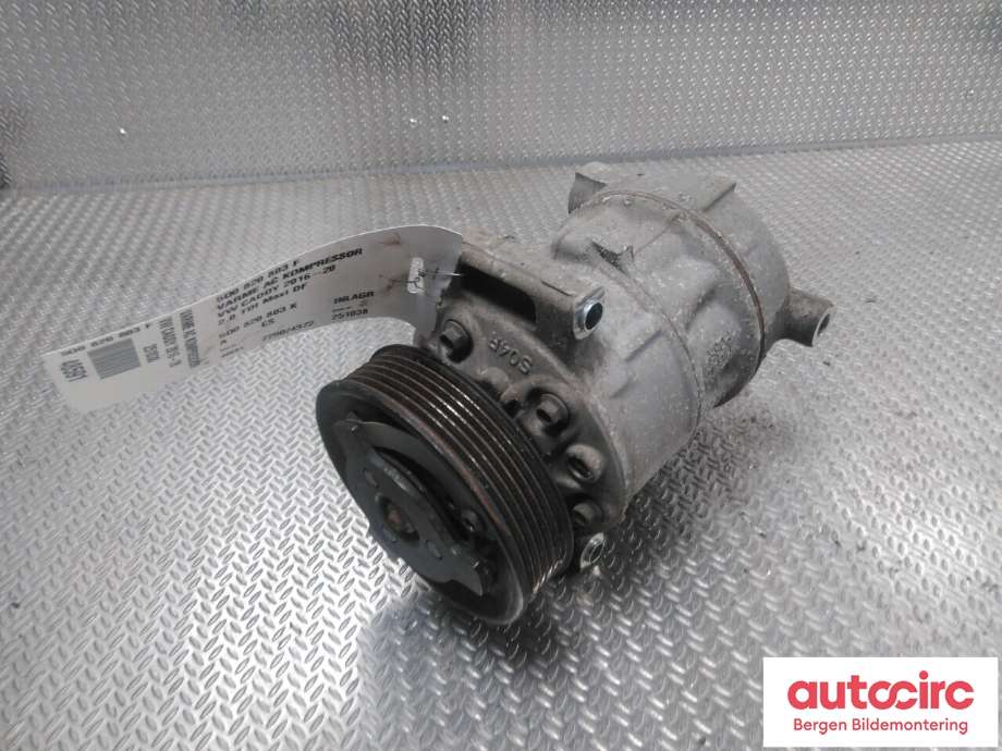 Aircondition kompressor til VW Caddy 2015-2020 (Type III, Fase 3) (VOLKSWAGEN|5Q0 820 803 F|5Q0 820 803 K|)