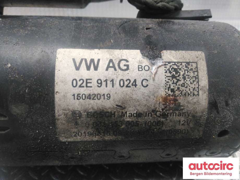 Starter diesel til VW Caddy 2015-2020 (Type III, Fase 3)  (VOLKSWAGEN|02E 911 024 C|)