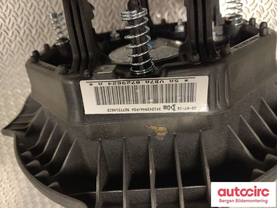 Airbag rattpute til Citroën Berlingo 2015-2019 (Type II, Fase 2)  (CITROEN|96 773 146 ZD|)