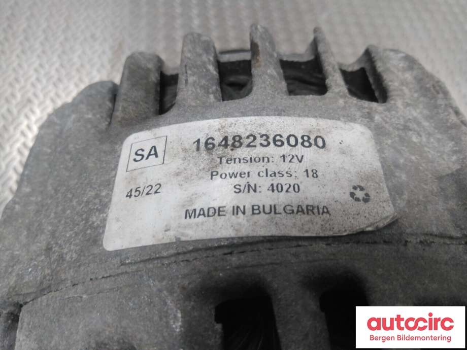 Dynamo til Citroën Berlingo 2015-2019 (Type II, Fase 2)  (CITROEN|98 105 271 80|)