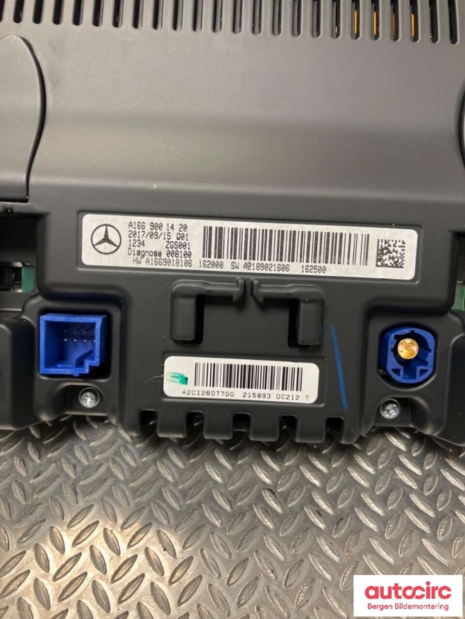 Instrument kjørecomputer til Mercedes GLE 2015-2018 (Fase 2) (W166) (W166) (MERCEDES|A 166 900 14 20|)