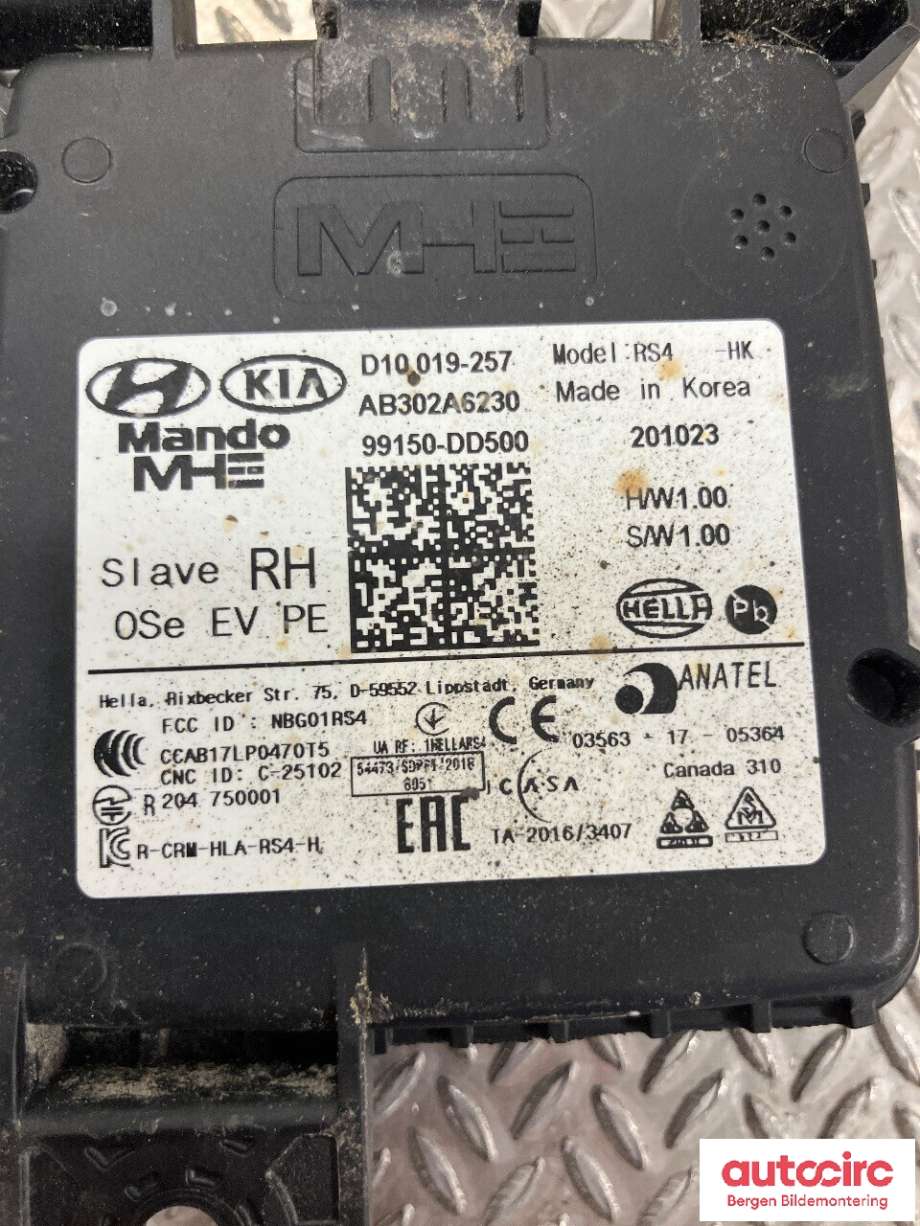 Sensor radar til Hyundai Kona 2021-2023 (Type I, Fase 2)  (HYUNDAI|99150DD 500|)