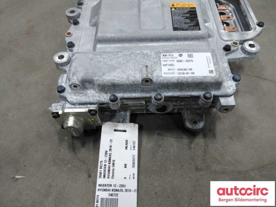 Inverter elbil til Hyundai Kona 2021-2023 (Type I, Fase 2) (HYUNDAI|36601 0E275|)