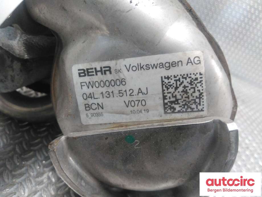EGR-kjøler til VW Caddy 2015-2020 (Type III, Fase 3)  (VOLKSWAGEN|04L 131 512 AJ|)
