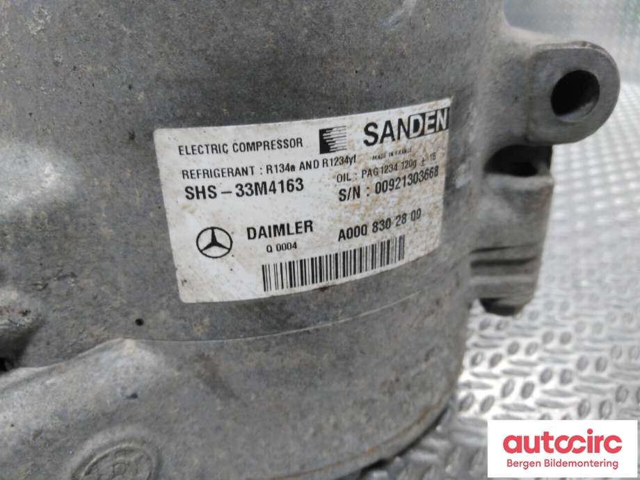 Aircondition kompressor til Mercedes C-Klasse 2014-2018 (Fase 1) (W205) (W205) (MERCEDES|A 000 830 28 00|)
