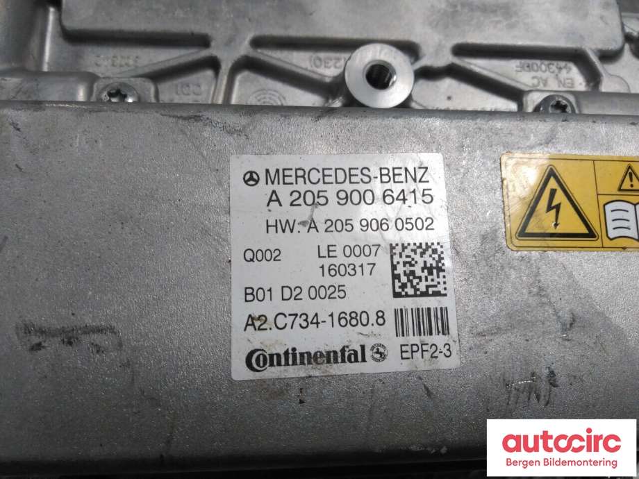 Inverter hybrid til Mercedes C-Klasse 2014-2018 (Fase 1) (W205) (W205) (MERCEDES|A 205 900 09 36|A 205 900 64 15|)