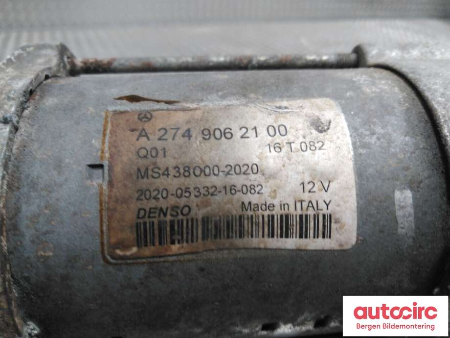 Starter til Mercedes C-Klasse 2014-2018 (Fase 1) (W205) (W205) (MERCEDES|A 274 906 21 00|)