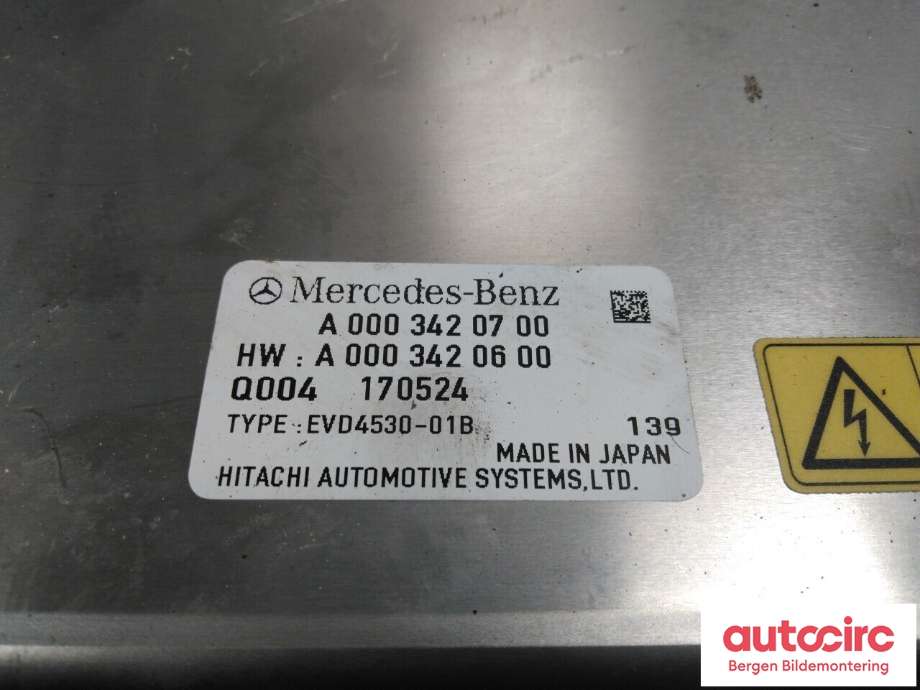 DCDC converter hybrid til Mercedes GLE 2015-2018 (Fase 2) (W166) (W166) (MERCEDES|A 000 342 07 00|)