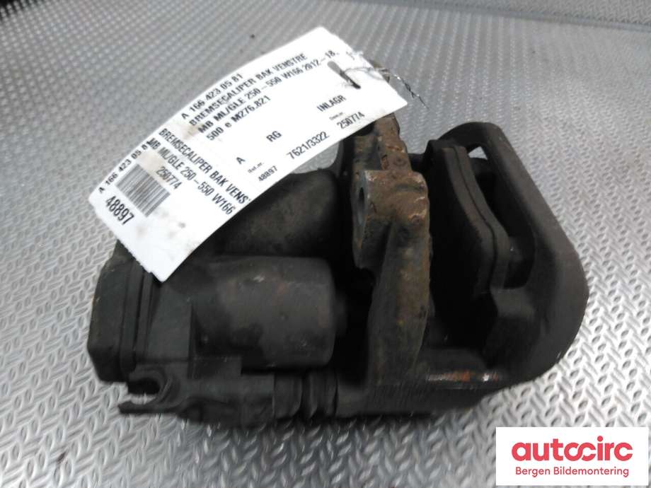 Bremsecaliper venstre bak til Mercedes GLE 2015-2018 (Fase 2) (W166) (W166) (MERCEDES|A 166 423 05 81|)