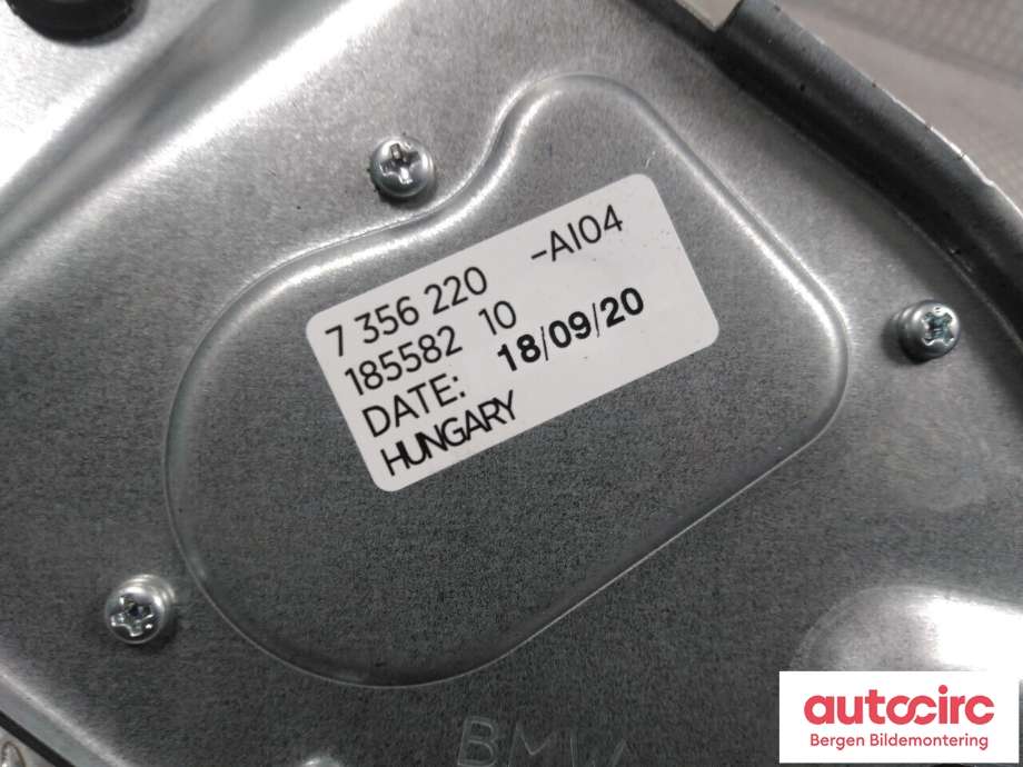 Viskermotor bakrute til BMW X1 2015-2022 (F48) (F48) (BMW|61 62 7 356 220|)