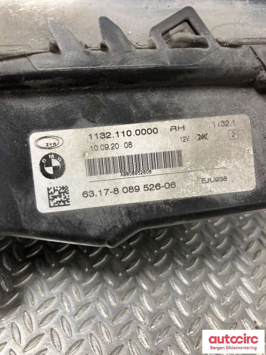 Tåkelykt høyre foran til BMW X1 2015-2022 (F48) (F48) (BMW|63 17 8 089 526|)