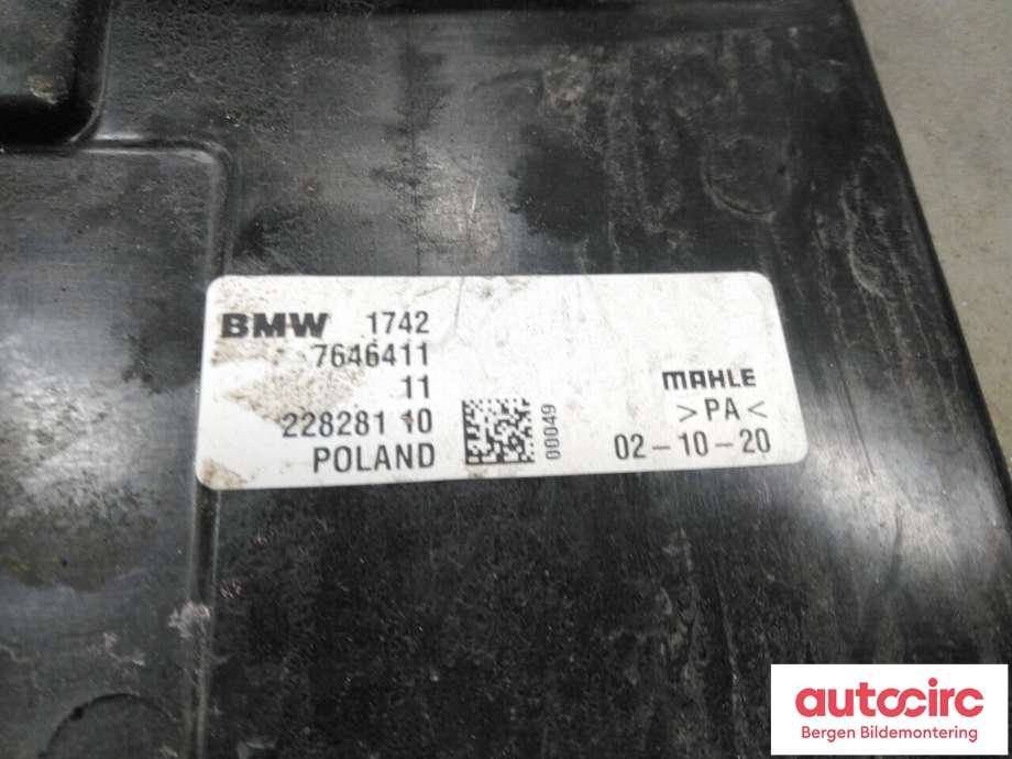 Kjølevifte til BMW X1 2015-2022 (F48) (F48) (BMW|17 42 7 646 410|)