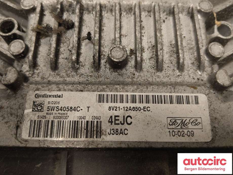 Styreenhet motor til Ford Fiesta 2008-2012 (Type VI, Fase 1)  (FORD|1540358|8U71-12A650-GA|)