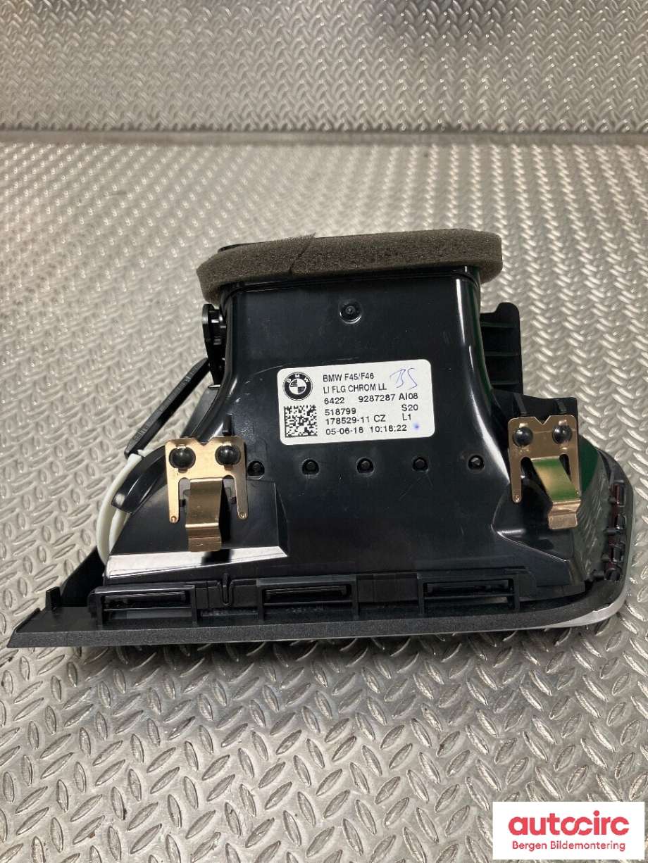 Dashbord friskluftdyse til BMW 2-Serie 2014-2021 (F22/F23) (F22/F23) (BMW|64 22 9 287 287|)