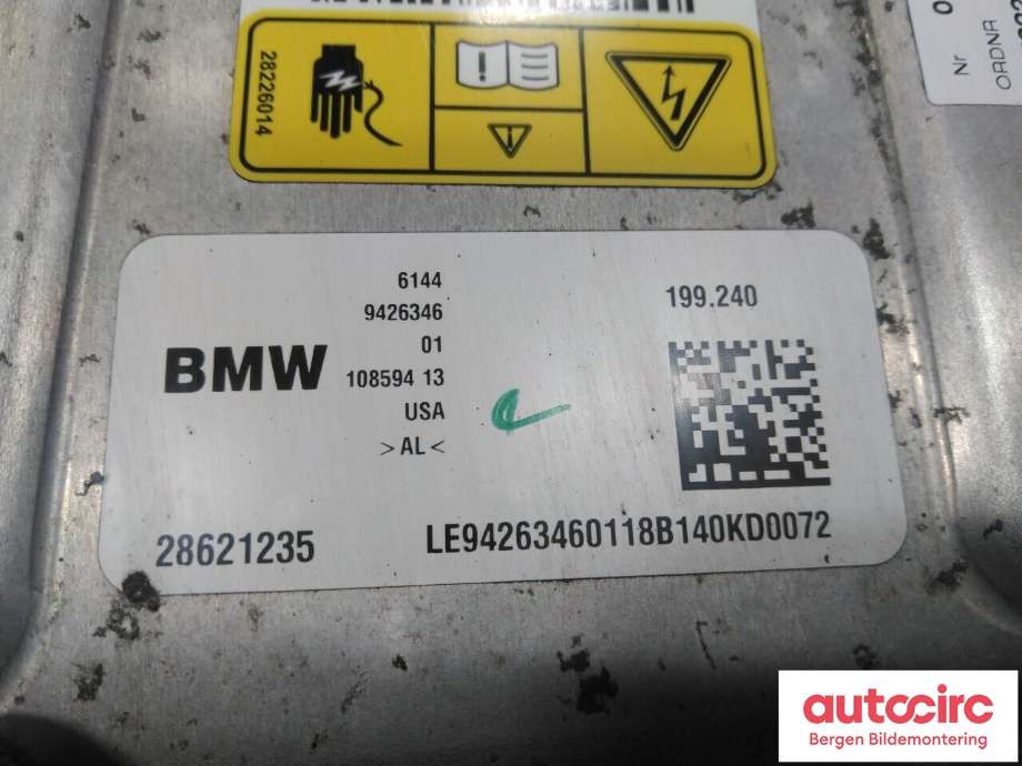 DCDC converter hybrid til BMW 2-Serie 2014-2021 (F22/F23) (F22/F23) (BMW|12 36 9 470 891|)