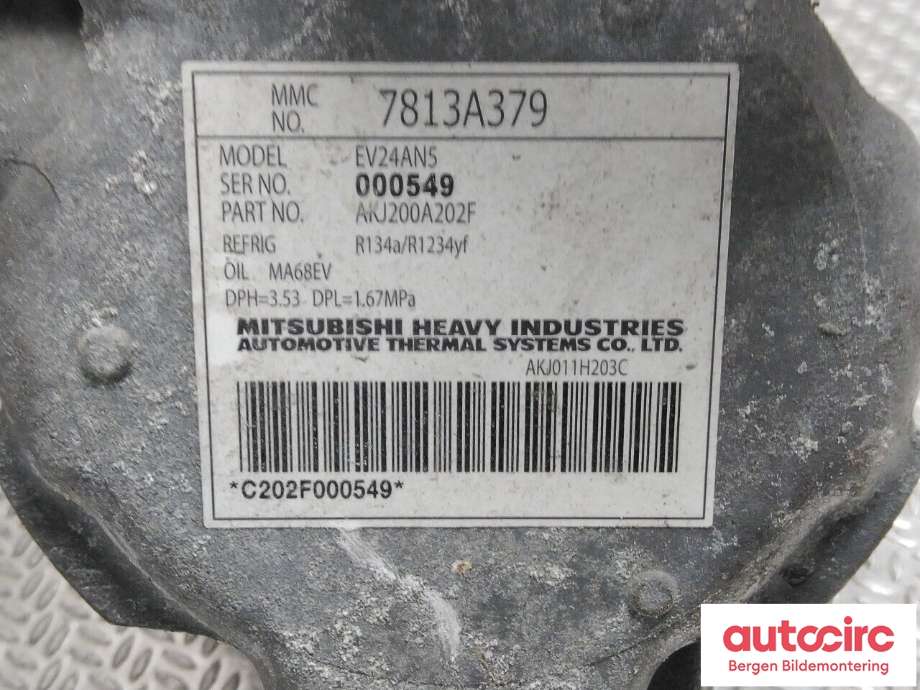 Diverse deler til Mitsubishi Outlander 2015-->> (Type III, Fase 2)  (MITSUBISHI|7813A784|)